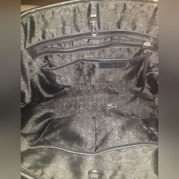 Michael Kors💗Jet Set Saffiano Leather Black and Pink Colorblock Tote Bag - Picture 6 of 6